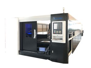 3000w pluošto cnc metalo lazeriu pjaustymo staklių dviguba važiavimo struktūra